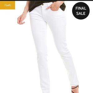 FRAME Denim Le Nik Blanc low-rise straight jeans